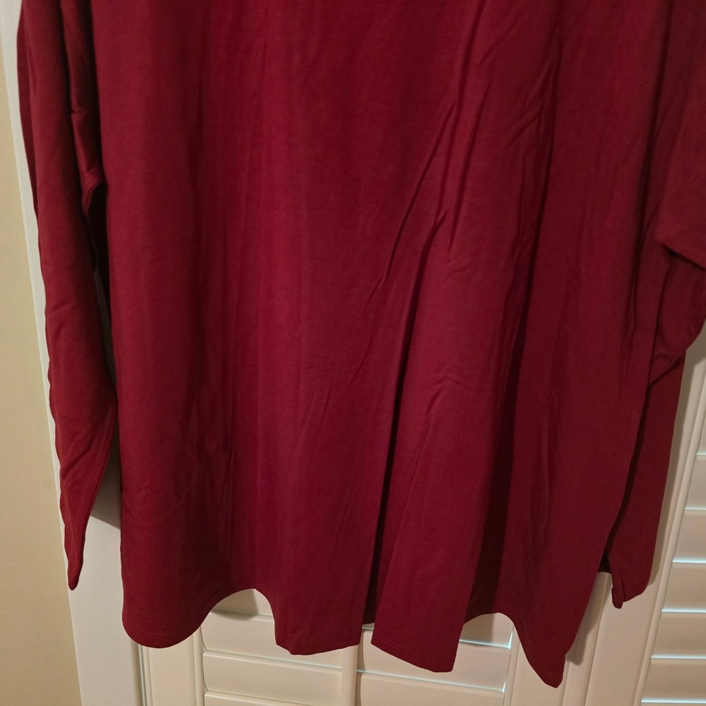 J. Jill Women's Deep Red Blouse - Picture 5 of 8